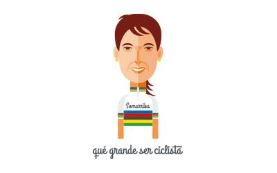 Joane, la ciclista que tocó el cielo