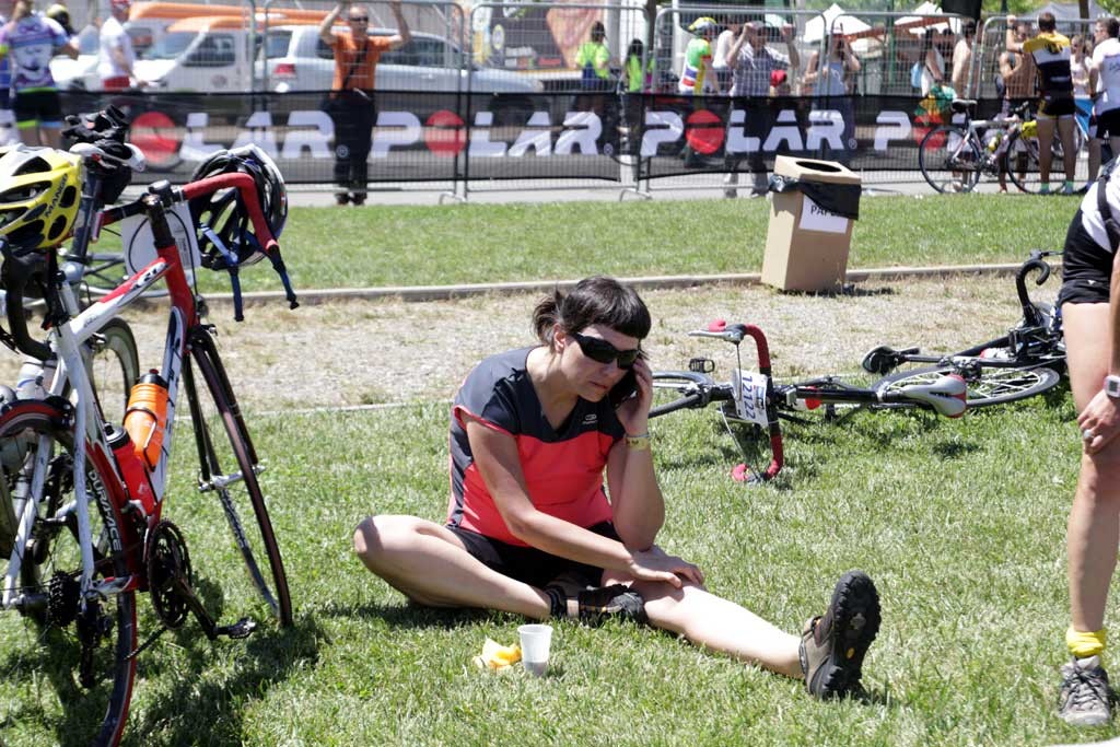 la llegada foto: qué grande ser ciclista