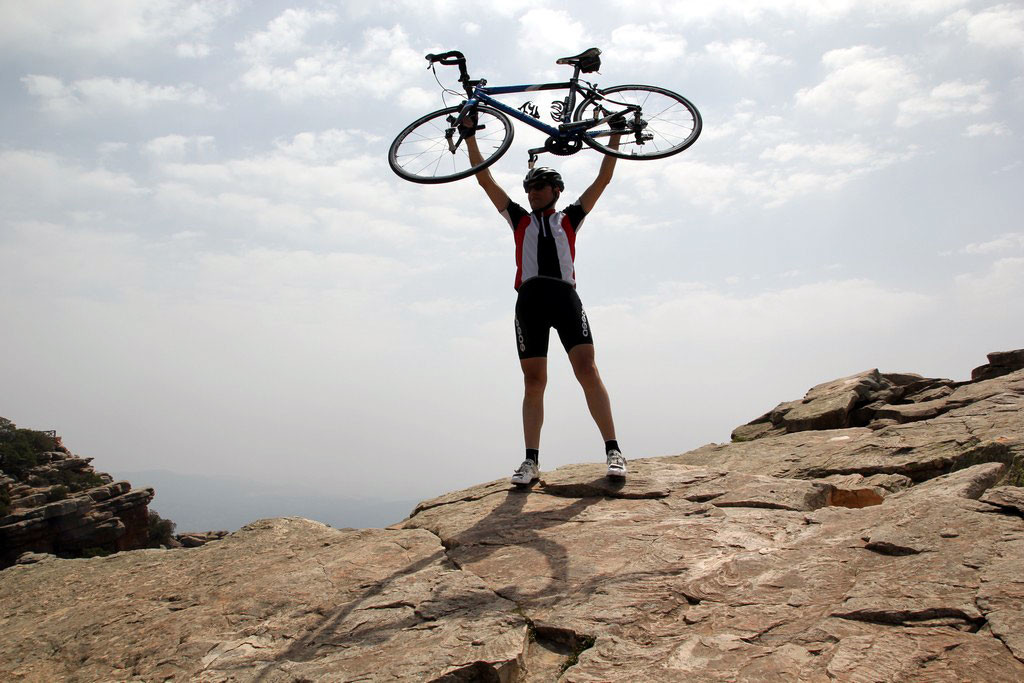 vanidad ciclista foto: qué grande ser ciclista