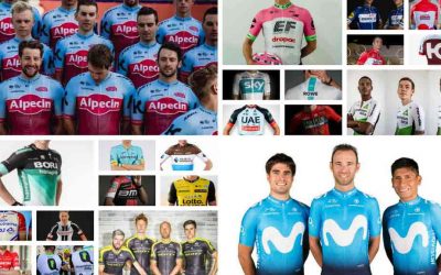 Comparativa maillots 2018 World Tour