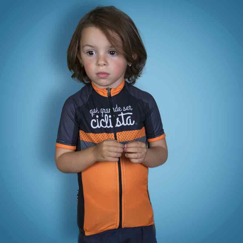 maillot infantil qué grande ser ciclista