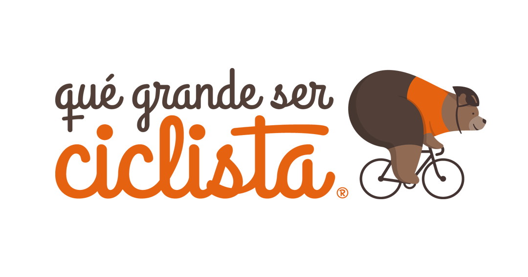 qué grande ser ciclista ® logo